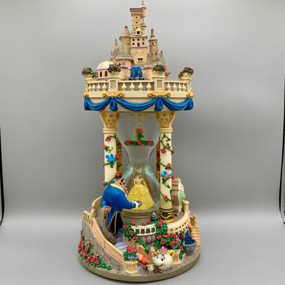 LOT 176 B: Disney Beauty And The Beast Musical Hourglass Snowglobe