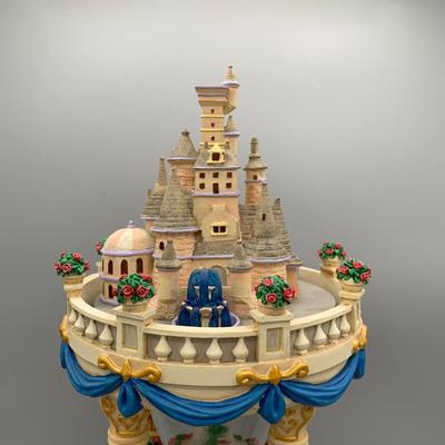 LOT 176 B: Disney Beauty And The Beast Musical Hourglass Snowglobe