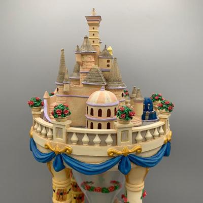 LOT 176 B: Disney Beauty And The Beast Musical Hourglass Snowglobe