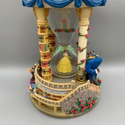 LOT 176 B: Disney Beauty And The Beast Musical Hourglass Snowglobe