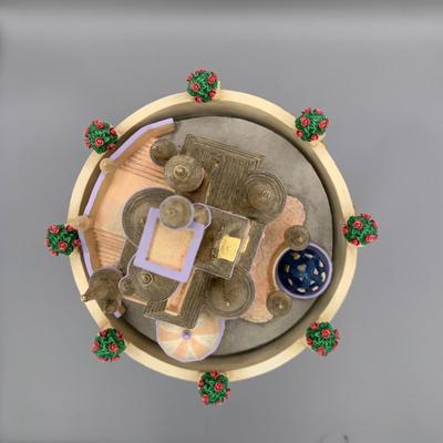 LOT 176 B: Disney Beauty And The Beast Musical Hourglass Snowglobe