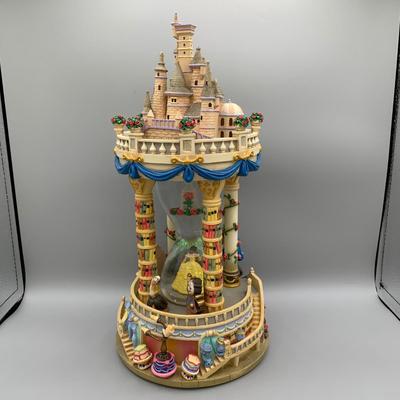 LOT 176 B: Disney Beauty And The Beast Musical Hourglass Snowglobe
