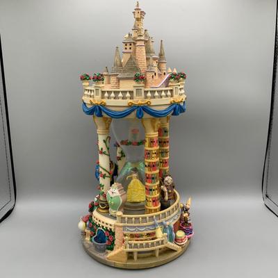 LOT 176 B: Disney Beauty And The Beast Musical Hourglass Snowglobe