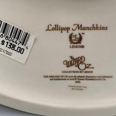 LOT 183 B: The Wizard Of Oz Collection by Lenox Lollipop Munchkins