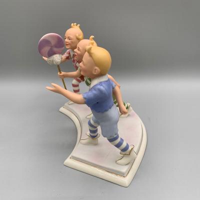 LOT 183 B: The Wizard Of Oz Collection by Lenox Lollipop Munchkins