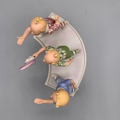 LOT 183 B: The Wizard Of Oz Collection by Lenox Lollipop Munchkins