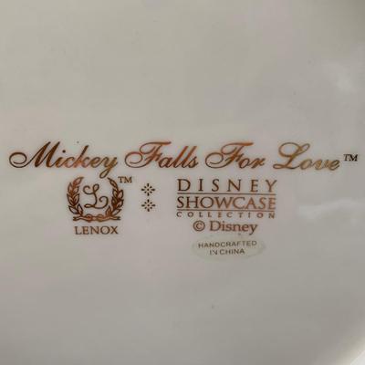 LOT 184 B: Disney Showcase Collection by Lenox: "Mickey Falls For Love" & "Mickey's Teacup Twirl"