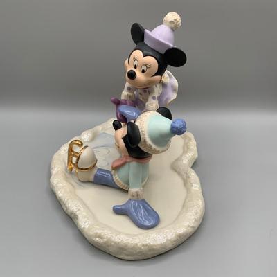 LOT 184 B: Disney Showcase Collection by Lenox: "Mickey Falls For Love" & "Mickey's Teacup Twirl"
