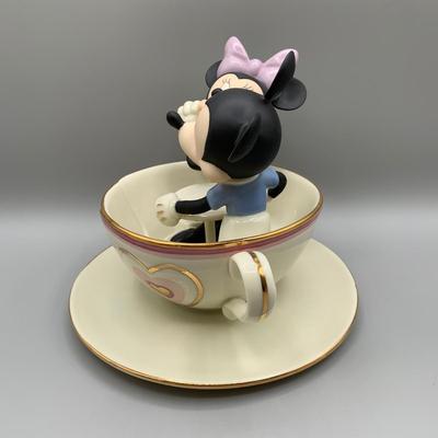 LOT 184 B: Disney Showcase Collection by Lenox: "Mickey Falls For Love" & "Mickey's Teacup Twirl"
