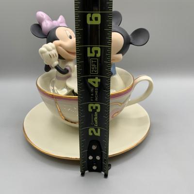 LOT 184 B: Disney Showcase Collection by Lenox: "Mickey Falls For Love" & "Mickey's Teacup Twirl"