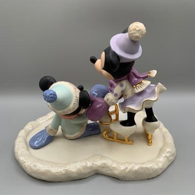 LOT 184 B: Disney Showcase Collection by Lenox: "Mickey Falls For Love" & "Mickey's Teacup Twirl"