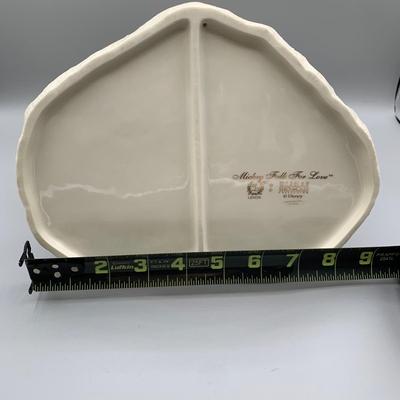 LOT 184 B: Disney Showcase Collection by Lenox: "Mickey Falls For Love" & "Mickey's Teacup Twirl"