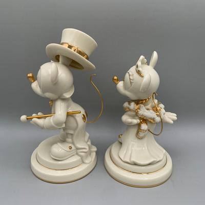 LOT 185 B: Disney Showcase Collection by Lenox: "Minnie Mouse's Elegant Evening" & "Gentleman Mickey Mouse"