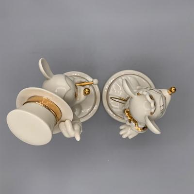 LOT 185 B: Disney Showcase Collection by Lenox: "Minnie Mouse's Elegant Evening" & "Gentleman Mickey Mouse"