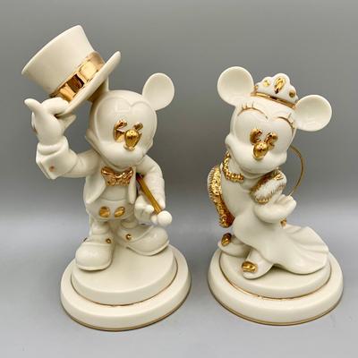 LOT 185 B: Disney Showcase Collection by Lenox: "Minnie Mouse's Elegant Evening" & "Gentleman Mickey Mouse"