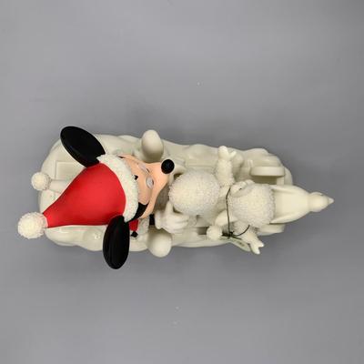 LOT 187 B: Department 56 Snowbabies Guest Collection: "My Pal Mickey", "A Magical Sleigh Ride With Mickey", &...