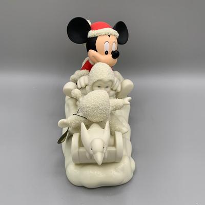 LOT 187 B: Department 56 Snowbabies Guest Collection: "My Pal Mickey", "A Magical Sleigh Ride With Mickey", &...