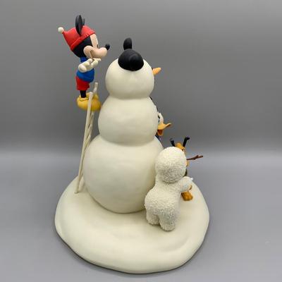 LOT 187 B: Department 56 Snowbabies Guest Collection: "My Pal Mickey", "A Magical Sleigh Ride With Mickey", &...