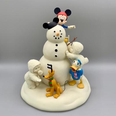LOT 187 B: Department 56 Snowbabies Guest Collection: "My Pal Mickey", "A Magical Sleigh Ride With Mickey", &...