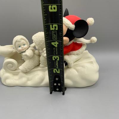 LOT 187 B: Department 56 Snowbabies Guest Collection: "My Pal Mickey", "A Magical Sleigh Ride With Mickey", &...