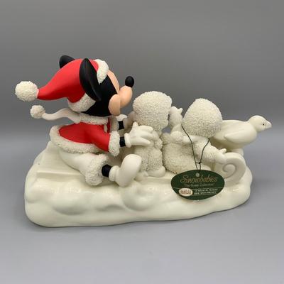 LOT 187 B: Department 56 Snowbabies Guest Collection: "My Pal Mickey", "A Magical Sleigh Ride With Mickey", &...