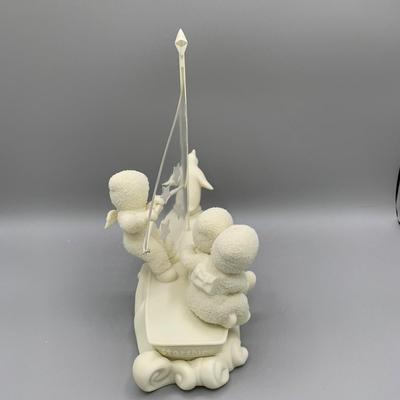 LOT 188 B: Department 56 Snowbabies "Come Sail With Me" & Trees