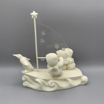 LOT 188 B: Department 56 Snowbabies "Come Sail With Me" & Trees