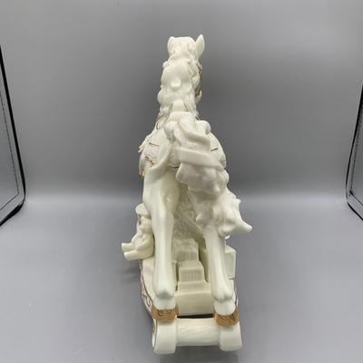 LOT 189 B: Christmas Rocking Horse Collection: 2 Musical Porcelain & More