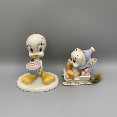 LOT 190 B: Lenox Ornament Collection: "A Present From Tweety", "Sorcerer's Apprentice", "A Tweedy...