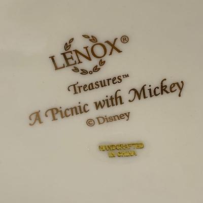 LOT 191 B: Disney Treasures by Lenox: "Blooms For Minnie", "A Picnic With Mickey", & "A Friend For Pluto"