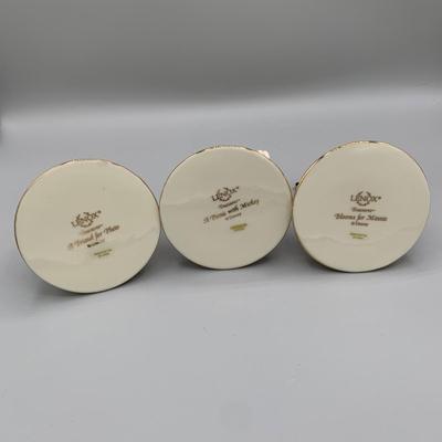 LOT 191 B: Disney Treasures by Lenox: "Blooms For Minnie", "A Picnic With Mickey", & "A Friend For Pluto"