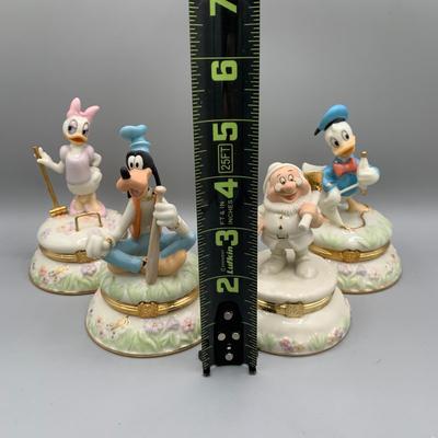 LOT 192 B: Disney Treasures by Lenox: "Practice With Goofy", "Doc", "Croquet With Daisy", &...
