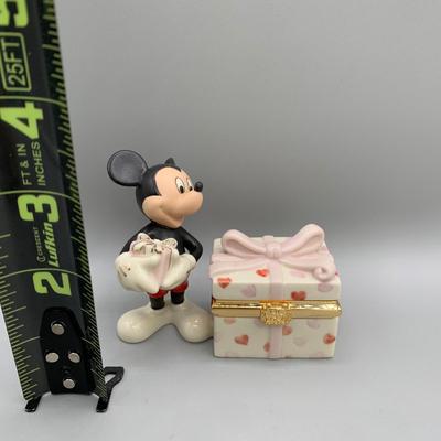 LOT 193 B: Disney Showcase Collection by Lenox "Mickey's Happy Birthday To You" & "Mickey's Heartfelt...