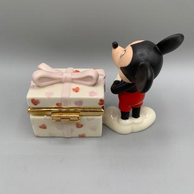 LOT 193 B: Disney Showcase Collection by Lenox "Mickey's Happy Birthday To You" & "Mickey's Heartfelt...