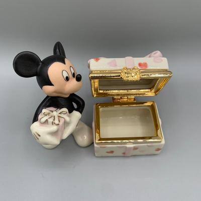 LOT 193 B: Disney Showcase Collection by Lenox "Mickey's Happy Birthday To You" & "Mickey's Heartfelt...