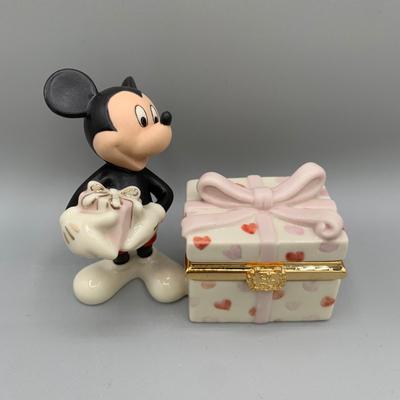 LOT 193 B: Disney Showcase Collection by Lenox "Mickey's Happy Birthday To You" & "Mickey's Heartfelt...