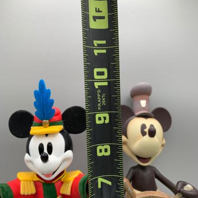 LOT 194 B: Disney Mickey Mouse Conductor & Steamboat Willie Bobbleheads