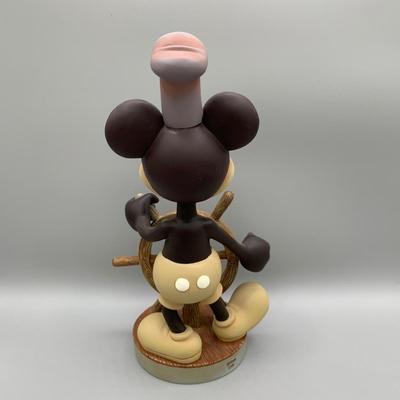 LOT 194 B: Disney Mickey Mouse Conductor & Steamboat Willie Bobbleheads