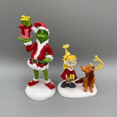 LOT 195 B: Department 56 Dr. Seuss How The Grinch Stole Christmas "Cindy Lou Who's House" Set