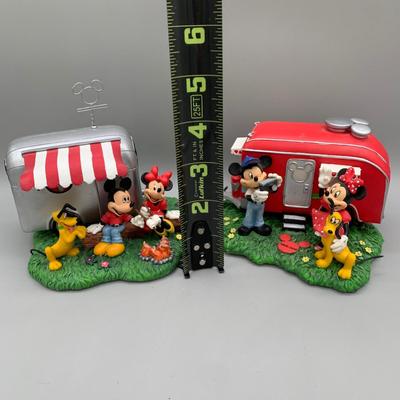 LOT 197 B: Happy Trails With Mickey & Minnie RVing Sculpture Collection: "A Picture Perfect Day" & "You Make Me...
