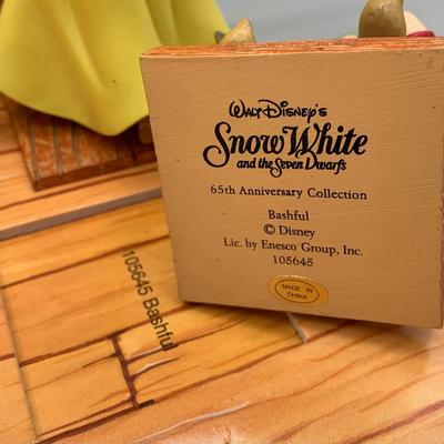 LOT 202 B: Disney Snow White And The Seven Dwarfs 65th Anniversary Collection by Enesco