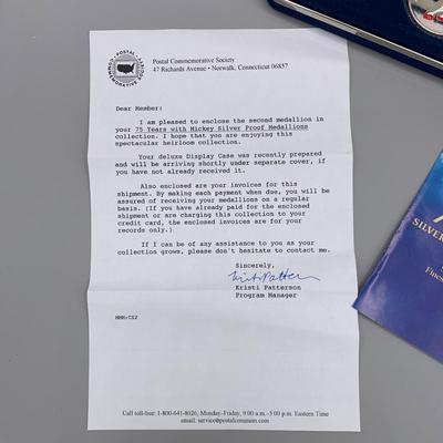 LOT 204 B: 75 Years With Mickey Silver Proof Medallions Collection ( 5 of 6 )