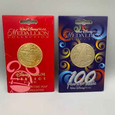 LOT 205 B: Disney Coins: Hollywood Studios Star Tours Commemorative Coin, Holiday Celebrations Independence Day 2001 Limited Edition...
