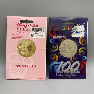 LOT 205 B: Disney Coins: Hollywood Studios Star Tours Commemorative Coin, Holiday Celebrations Independence Day 2001 Limited Edition...
