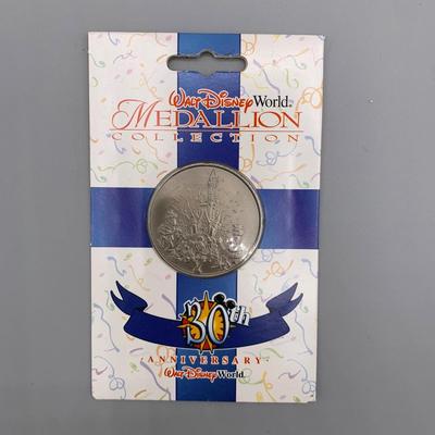 LOT 206 B: Disney Coins: Hollywood Studios Star Tours Commemorative Coin, Holiday Celebrations Independence Day 2001 Limited Edition...
