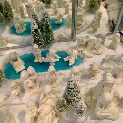 LOT 207 B: Large Department 56 Snowbabies Village Collection