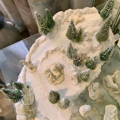 LOT 208 B: Large Department 56 Snowbabies Village Collection