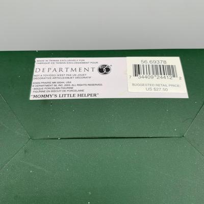 LOT 210 B: Department 56 Snowbabies Collection: "Scrapbook Crazy", Styrofoam Sign, "Message From Heaven",...