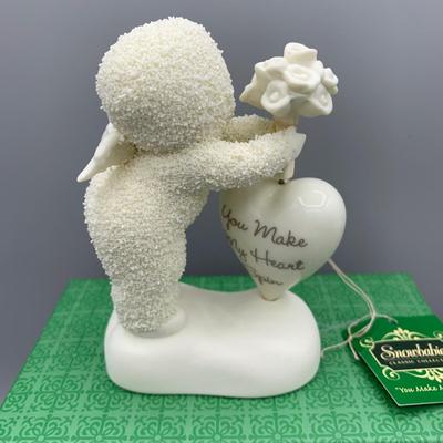 LOT 210 B: Department 56 Snowbabies Collection: "Scrapbook Crazy", Styrofoam Sign, "Message From Heaven",...