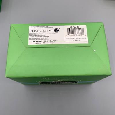 LOT 210 B: Department 56 Snowbabies Collection: "Scrapbook Crazy", Styrofoam Sign, "Message From Heaven",...